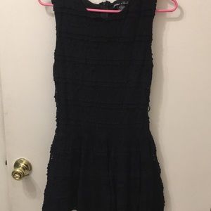 NEVER WORN. Black Crochet Skater Style Dress